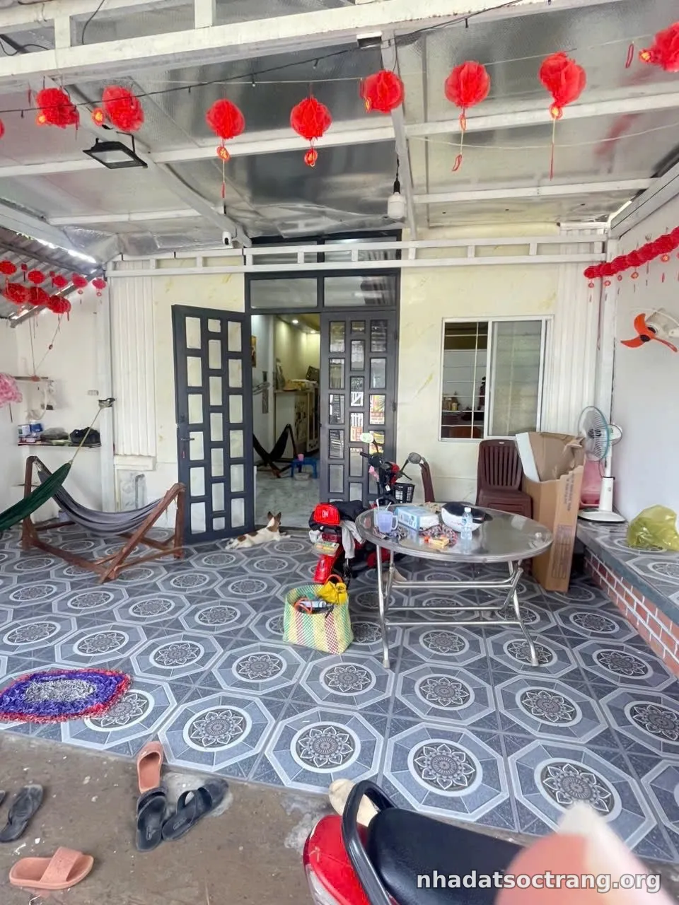 Bán nhà 365m2, xã trần đề, 2pn, sổ đỏ, tp cần thơ